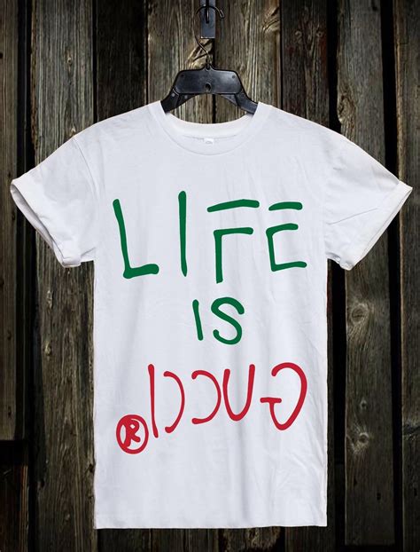 life is gucci women's t shirt|vintage gucci t shirt women.